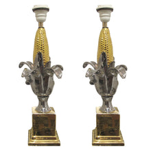 Load image into Gallery viewer, Pair of French 1970s Glazed Ceramic Table Lamps in the Style of Maison Charles