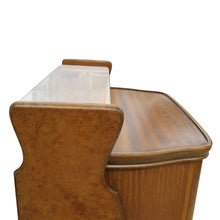 Load image into Gallery viewer, Pair of 1950s Scandinavian Bedside Tables with Glass Shelves