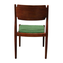 Load image into Gallery viewer, Set of 6 Danish Teak Dining Chairs in Green Bouclé, 1960s