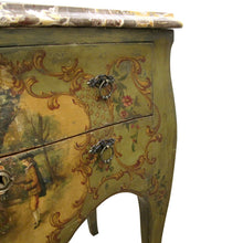 Load image into Gallery viewer, French Painted Chest of Drawers, 1920s, Neoclassical Style with Marble Top