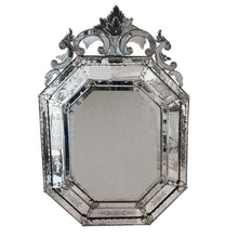 Load image into Gallery viewer, French 'Venetian' Mirror With A Shield Crest, 1900s
