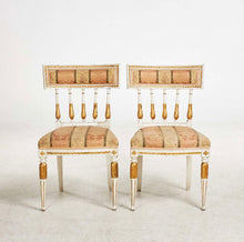 Load image into Gallery viewer, Pair of C18th Swedish Gustavian painted side chairs