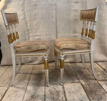 Load image into Gallery viewer, Pair of C18th Swedish Gustavian painted side chairs