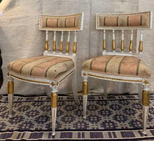 Load image into Gallery viewer, Pair of C18th Swedish Gustavian painted side chairs