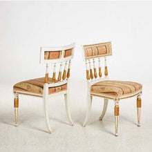 Load image into Gallery viewer, Pair of C18th Swedish Gustavian painted side chairs