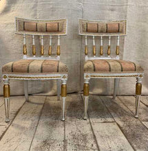 Load image into Gallery viewer, Pair of C18th Swedish Gustavian painted side chairs