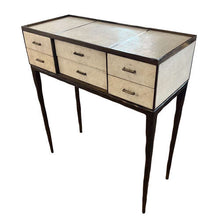 Load image into Gallery viewer, R&Y Augousti 'Melting Cosima' Console Table, Shagreen & Brass, 1990s