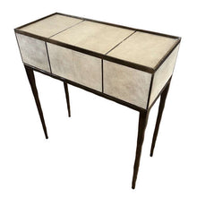 Load image into Gallery viewer, R&Y Augousti 'Melting Cosima' Console Table, Shagreen & Brass, 1990s