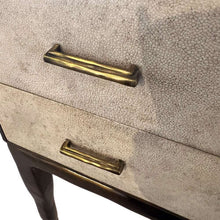 Load image into Gallery viewer, R&Y Augousti 'Melting Cosima' Console Table, Shagreen & Brass, 1990s