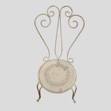 Load image into Gallery viewer, Set of 4 garden chairs and round table, French 1950s