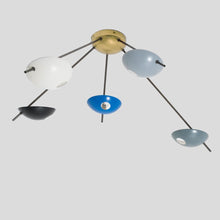 Load image into Gallery viewer, Italian design Starburst 5 Flush Mount Stilnovo style Light