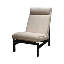 Load image into Gallery viewer, 1960s Danish structural tall back armchairs newly upholstered with a bouclé fabric