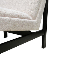 Load image into Gallery viewer, 1960s Danish structural tall back armchairs newly upholstered with a bouclé fabric