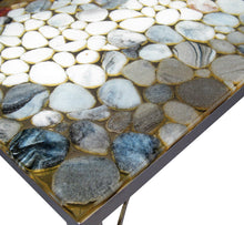 Load image into Gallery viewer, Scandinavian 1970s Coffee Table With Natural Stone and Acrylic Top