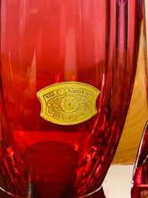 Load image into Gallery viewer, Tall 1950s Val St Lambert Pink Glass Table Lamp