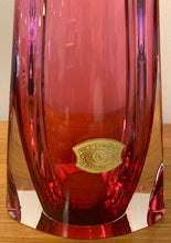 Load image into Gallery viewer, Tall 1950s Val St Lambert Pink Glass Table Lamp