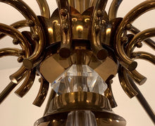 Load image into Gallery viewer, 1950s French Genet et Michon Chandelier with Cala Shades by Sevres