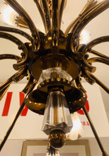 Load image into Gallery viewer, 1950s French Genet et Michon Chandelier with Cala Shades by Sevres