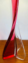 Load image into Gallery viewer, 1950s Val St Lambert Pink Twisted Tripod Table Lamp