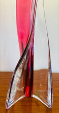 Load image into Gallery viewer, 1950s Val St Lambert Pink Twisted Tripod Table Lamp