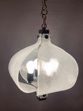 Load image into Gallery viewer, 1960s Kaiser Murano Glass and Chrome Ceiling Light