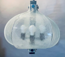 Load image into Gallery viewer, 1960s Kaiser Murano Glass and Chrome Ceiling Light