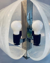 Load image into Gallery viewer, 1960s Kaiser Murano Glass and Chrome Ceiling Light