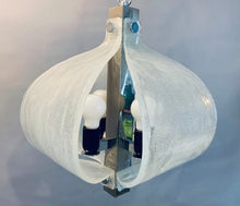 Load image into Gallery viewer, 1960s Kaiser Murano Glass and Chrome Ceiling Light