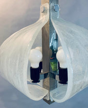 Load image into Gallery viewer, 1960s Kaiser Murano Glass and Chrome Ceiling Light