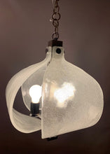 Load image into Gallery viewer, 1960s Kaiser Murano Glass and Chrome Ceiling Light