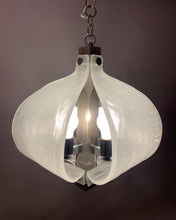 Load image into Gallery viewer, 1960s Kaiser Murano Glass and Chrome Ceiling Light