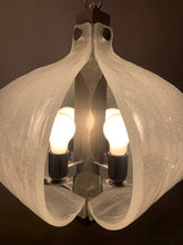 Load image into Gallery viewer, 1960s Kaiser Murano Glass and Chrome Ceiling Light