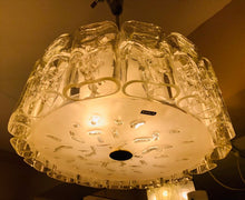 Load image into Gallery viewer, 1960s Small Doria Iced Glass Chandelier