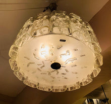Load image into Gallery viewer, 1960s Small Doria Iced Glass Chandelier