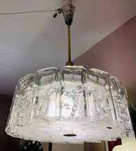 Load image into Gallery viewer, 1960s Small Doria Iced Glass Chandelier