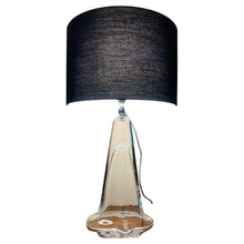 Load image into Gallery viewer, 1960s Belgium Clear Glass Table Lamp