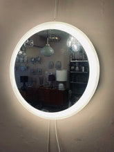 Load image into Gallery viewer, 1970s German Round Illuminated Wall Mirror