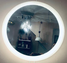 Load image into Gallery viewer, 1970s German Round Illuminated Wall Mirror