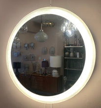 Load image into Gallery viewer, 1970s German Round Illuminated Wall Mirror