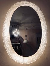 Load image into Gallery viewer, 1970s German Oval Illuminated Wall Mirror