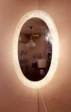Load image into Gallery viewer, 1970s German Oval Illuminated Wall Mirror