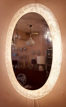 Load image into Gallery viewer, 1970s German Oval Illuminated Wall Mirror