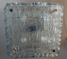 Load image into Gallery viewer, 1970s Kaiser Ice Glass Flush Mount Ceiling Light