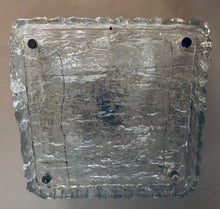 Load image into Gallery viewer, 1970s Kaiser Ice Glass Flush Mount Ceiling Light