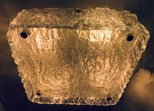 Load image into Gallery viewer, 1970s Kaiser Ice Glass Flush Mount Ceiling Light