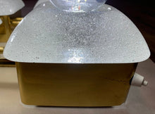 Load image into Gallery viewer, 1970s Sische Brass and Frosted Glass Wall Light