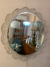 Load image into Gallery viewer, 1970s Illuminated Flower Lucite Wall Mirror