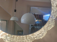 Load image into Gallery viewer, 1970s Illuminated Flower Lucite Wall Mirror