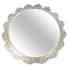 Load image into Gallery viewer, 1970s Illuminated Flower Lucite Wall Mirror