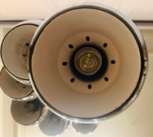 Load image into Gallery viewer, 1970s 8 Chrome Cascading Globe Hanging Light
